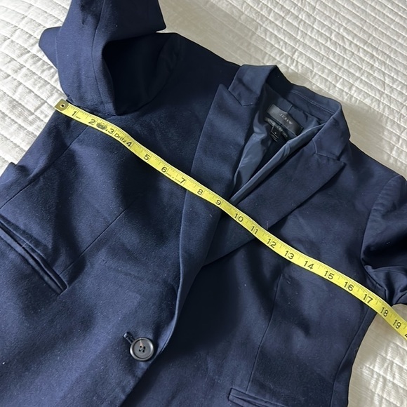J Crew Stretch Cotton Parke Navy Blue Blazer Size 6 - Picture 9 of 9